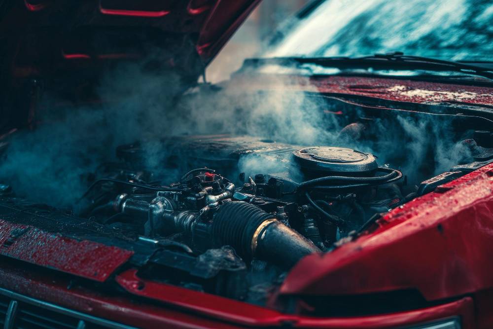 a Dirty Mass Airflow Sensor in the Engine